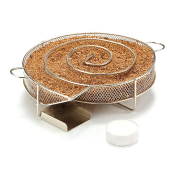 

Cold Smoke Generator For BBQ Grill Wood Chip Smoking Box Wood Dust Hot And Cold Smoking Salmon Meat Cooking 2020