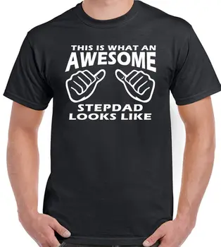 

This Is What An Awesome Stepdad Looks Like Mens Funny T-Shirt Step Dad
