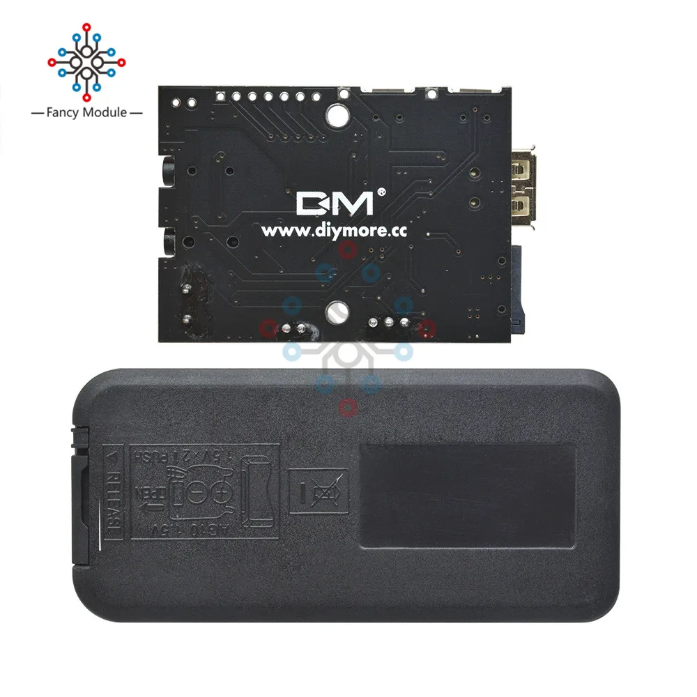 Diymore MP3 WMA WAV декодер плата DC 5 в блок питания Micro USB 2 Вт усилитель TF карта U диск аудио AUX с ИК-пультом дистанционного управления