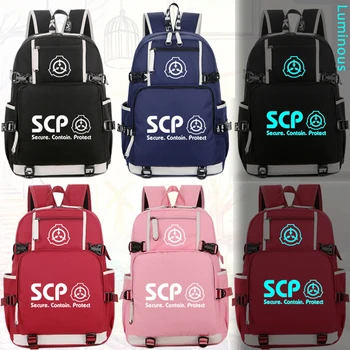 

SCP Special Containment Procedures Luminous Backpack Bag Luminous Student Bookbag Rucksack Student Schoolbag Bag Travel