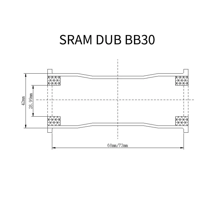 Дорожный BB68MM BB30 пресс подходит Нижний Кронштейн mtb Нижний Кронштейн 73 мм Нижний кронштейн оси дорожный bb Нижний Кронштейн