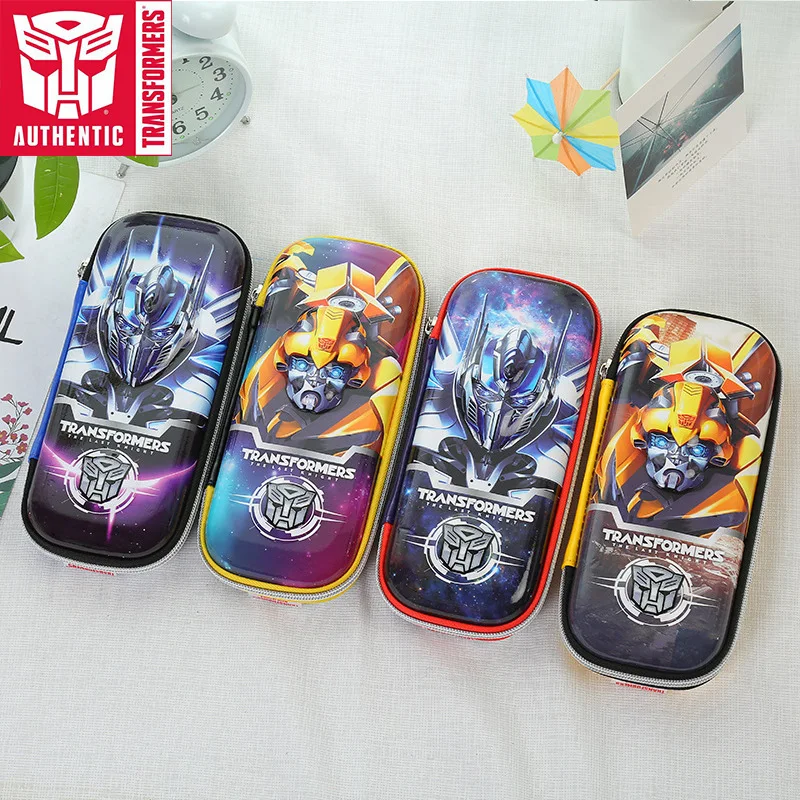 

Cartoon Animation Transformers Primary School STUDENT'S Stationery Box Zipper Pencil Case Children Multi-functional Iron Pencil