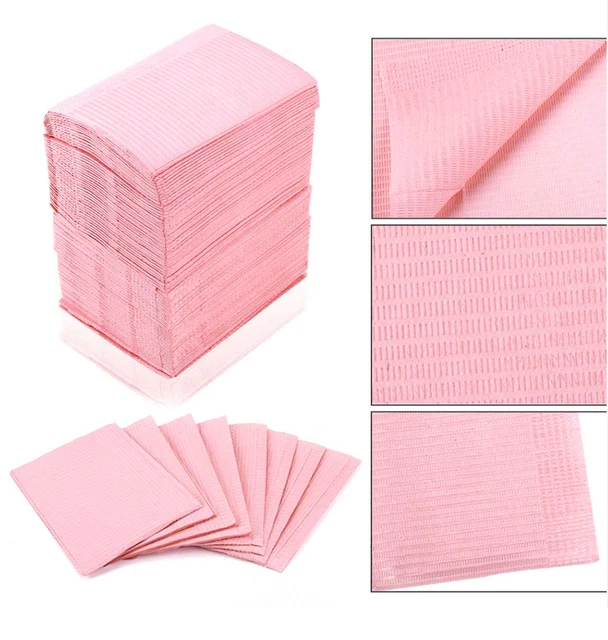 125 Pcs Pink Nail Table Mat Disposable Waterproof Semi-permanent Makeup  Accessories Office Beauty Salon Practice Manicures Tools - AliExpress