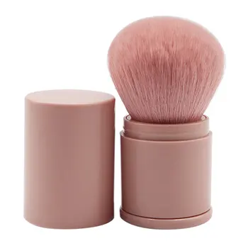 

Pro 1Pcs Loose Power Foundation Blush Makeup Brush Mini Retractable Portable Blusher Face Brushes Beauty Cosmetic Travel Tools