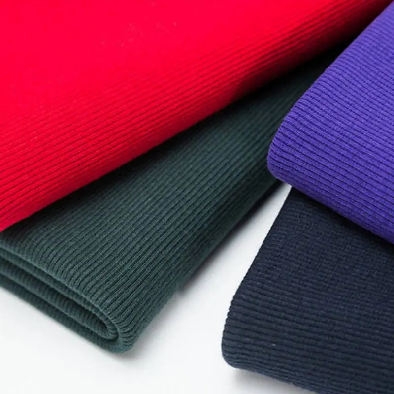 Высококачественная плотная ткань из хлопка и спандекса для манжет и зимнего пуловера 50x120 см/шт TK302876