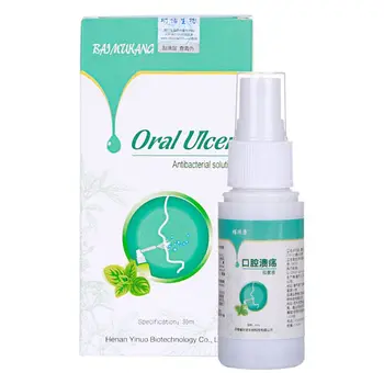 

Oral Ulcer Treatment Throat Inflammation Rinse Clean Mouth Cool Fresh Spray 896D