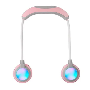 

Portable Neck Fan USB Rechargeable Mini Fans 360 Adjustment Portable Hanging Air Cooler 3 Speed Adjustable Air Conditioner
