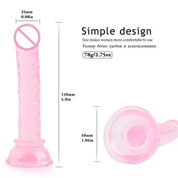 Jelly Dildos Anal plug Sex Toys for Women Suction Cup Dildo Female Masturbator G-Spot Vaginal Massager butt plug sex products 3
