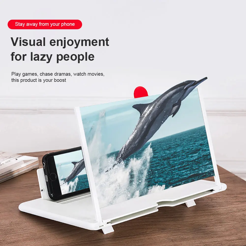 Усилитель экрана мобильного телефона высокой четкости 12 дюймов|Увеличительные