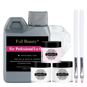 

Acrylic Powder Liquid Kit Poly Gel For Nail Art Decorations Flower Builder Powder Nail Pen Crystal Manicure Tools Set JI1573