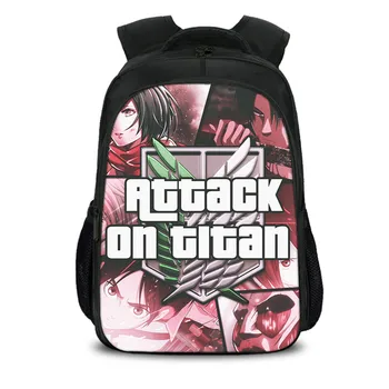 

Anime Attack On Titan Backpack Boys&Girls Schoolbags Children Backpack For Teenagers Kids Gift Nylon Book Bags Cartoon Mochilas