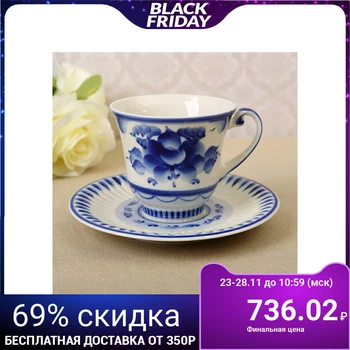 

Tea pair "Chamomile", gzhel, porcelain, 2s 1411001