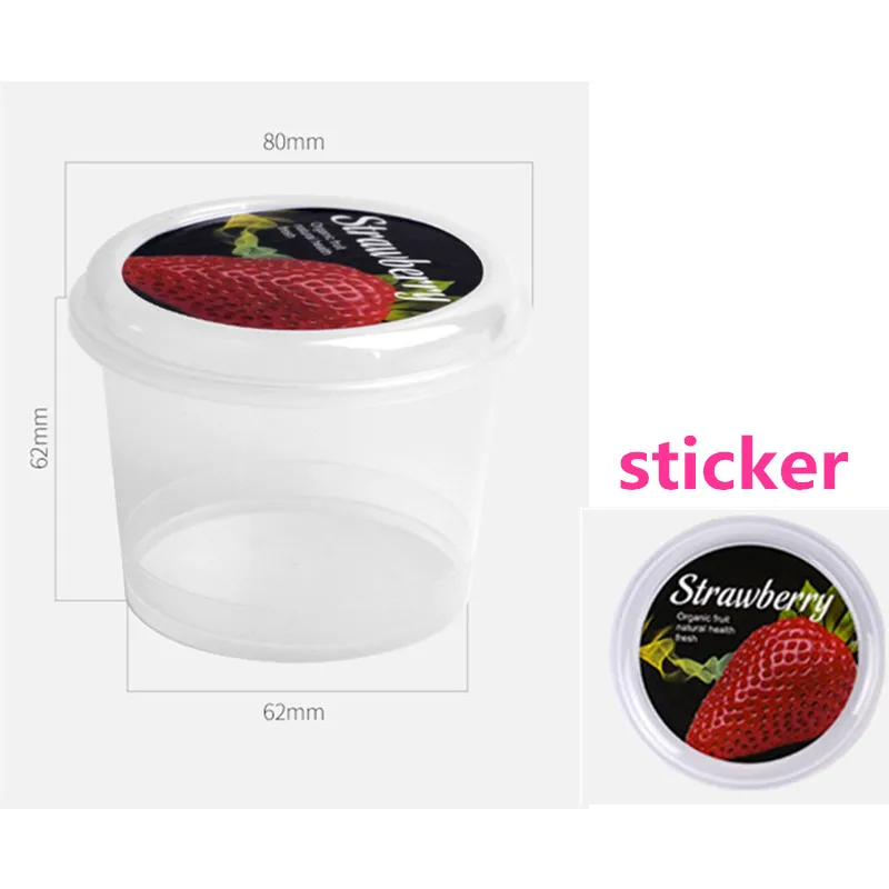 cup lid sticker 20 шт китайская чистая красная чашка для мороженого одноразовый плотный пластиковый, для десерта кружка для пудинга бутылка для йогурта пудинг прозрачная упаковка чашка с крышкой - Цвет: cup lid sticker