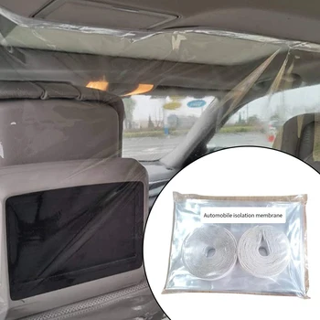

Universal Interior Car Isolation Film Anti-Saliva Cover Self-Adhesive Fully Enclosed Partition Front and Rear Cab Protection Set