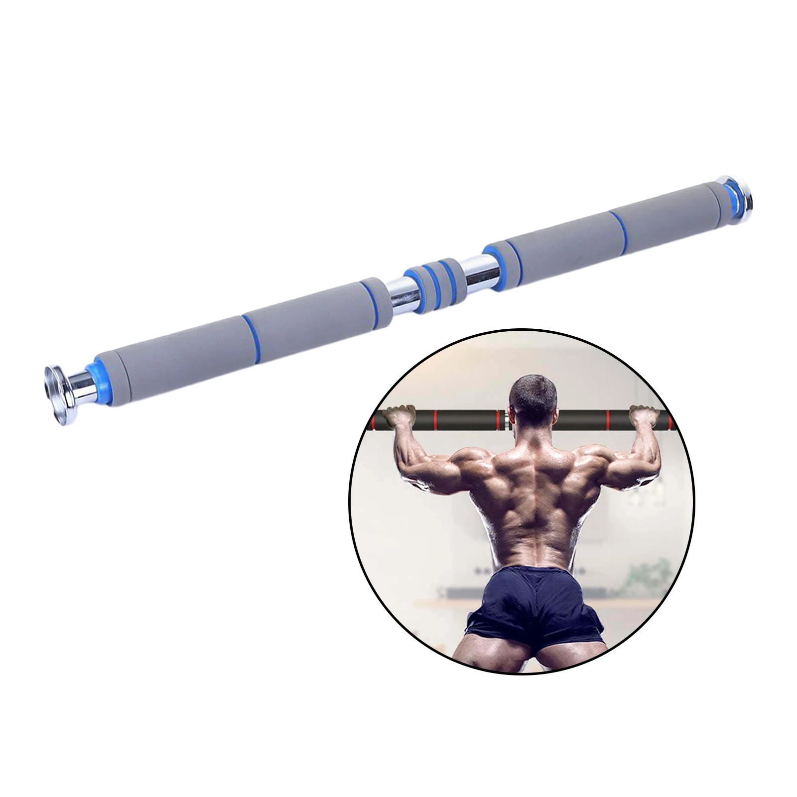 Door Pull Up Bar Home Doorway Chin Up Bars Abs Exercise Rod Equipment Gear