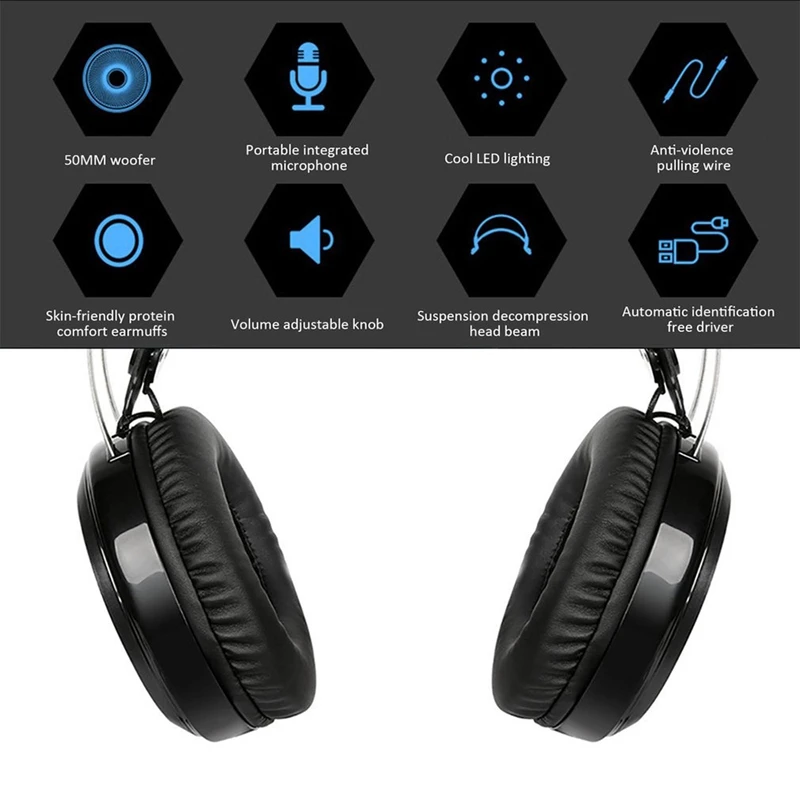 YINDIAO Wolf BowenN1 Gaming Chicken Game Headphones Computer Headphones USB 3 5mm Jack