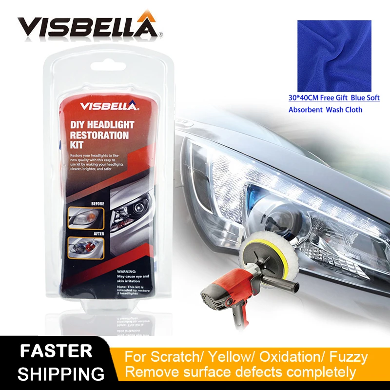 Skup Visbella DIY zestaw naprawczy reflektorów do pielęgnacja samochodu profesjonalny zestaw do czyszczenia reflektorów odnów soczewki polskie zestawy narzędzi ręcznych