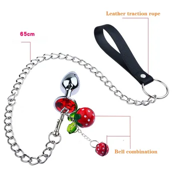 New Arrival Stainless Steel Metal Anal Plug with Bell Butt Plug Smooth Touch Gay Anal Beads Anus Dilator Anal Toys for Women 2