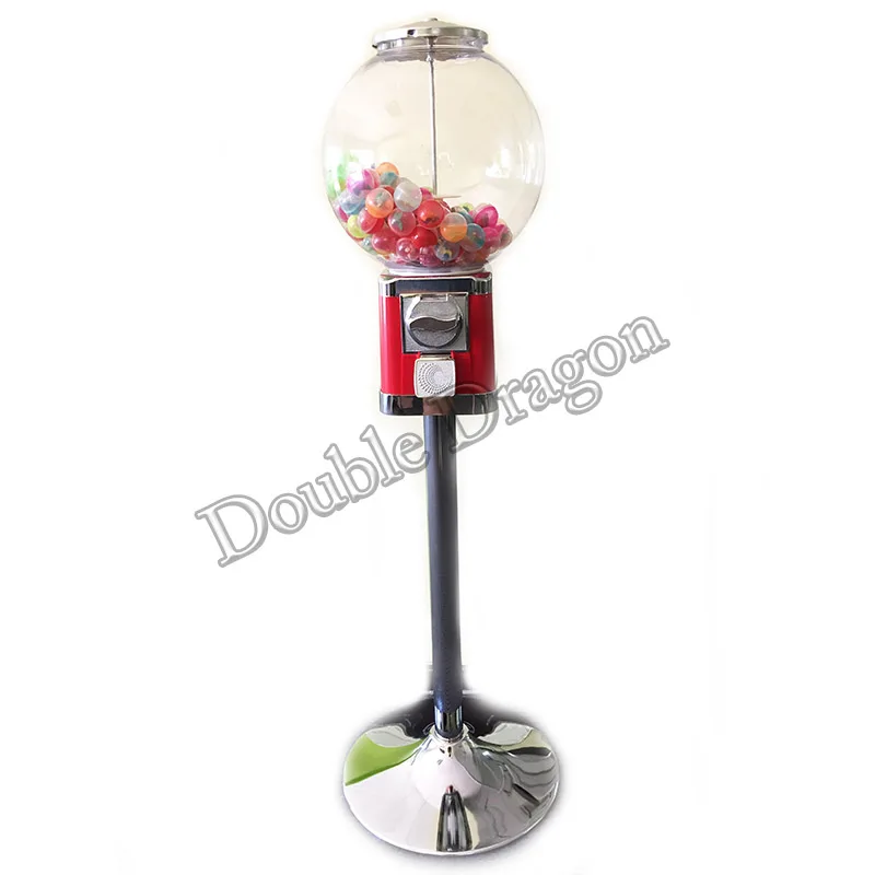 Игрушечный торговый автомат для конфет с 100 шт. 28 мм жетонами 100 шт. 32 мм пластиковыми шариками металлическая конструкция прыгающий шар или Пластиковая Капсула - Цвет: With Balls