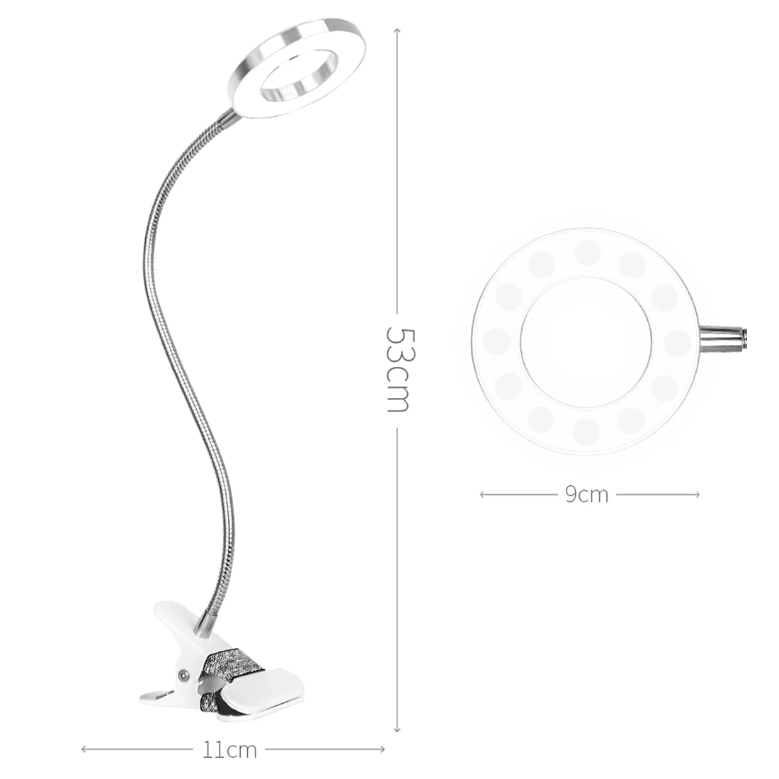 Совершенно макияж осветитель оборудование Улучшенная Татуировка лампа с зажимом USB СВЕТОДИОДНЫЙ светильник Холодный теплый светильник инструмент для салонов красоты
