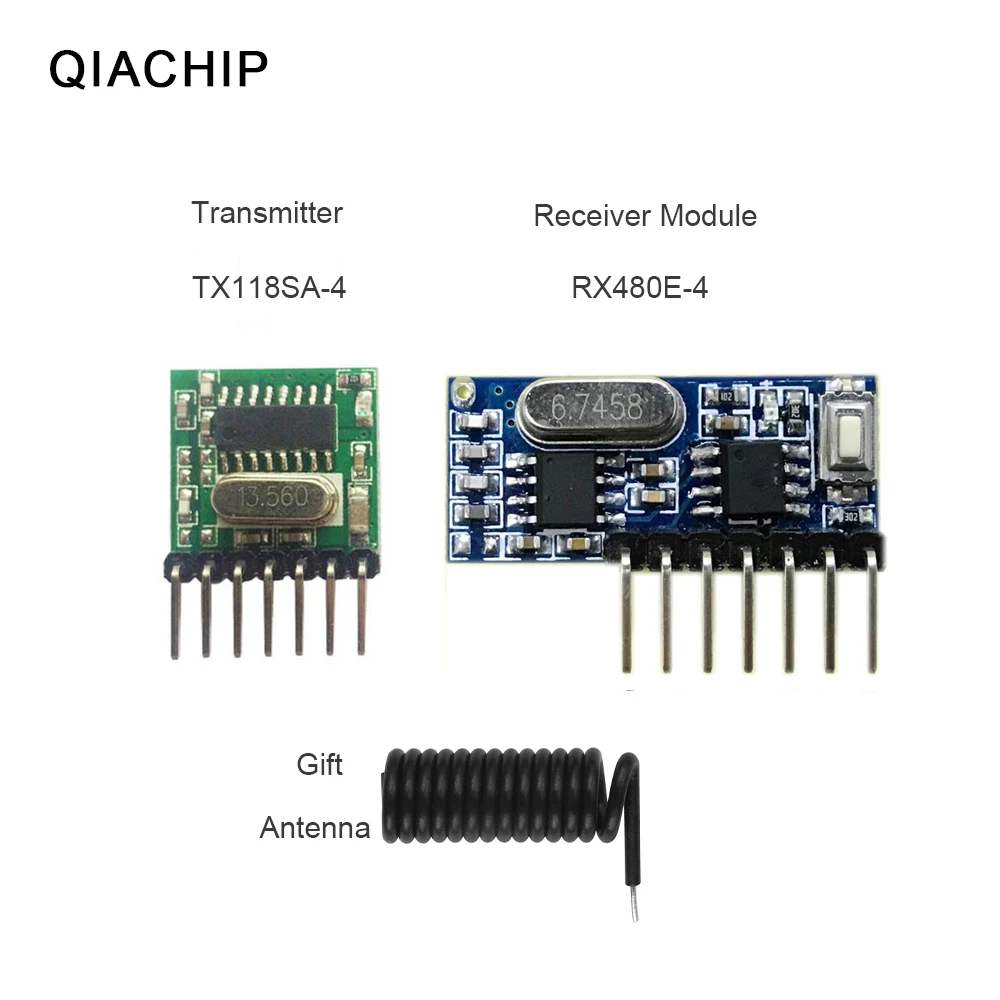 Модуль радиочастотного передатчика QIACHIP 433 МГц беспроводной модуль