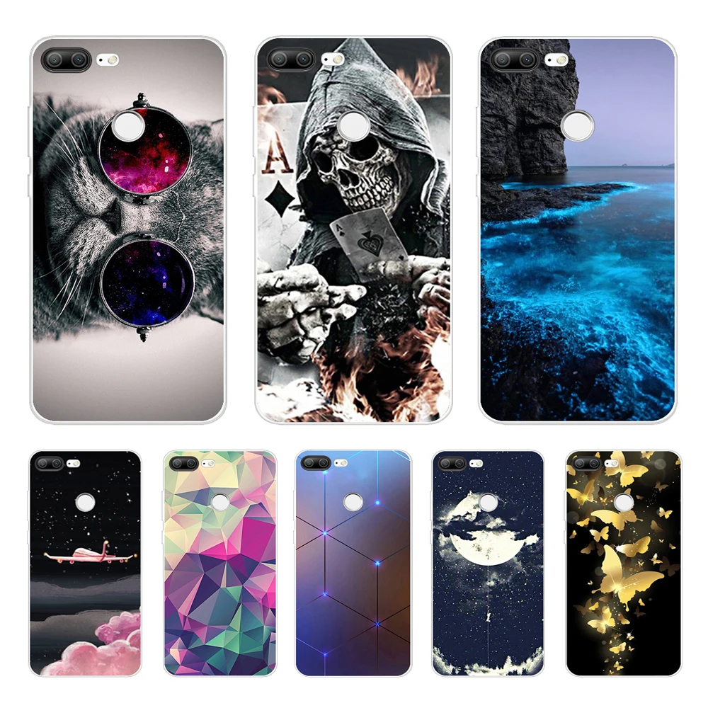 Carcasa suave para teléfono funda para Huawei Honor 9 suave TPU carcasa trasero de silicona para Huawei Honor 9 lite cubierta 360 funda protectora Coque