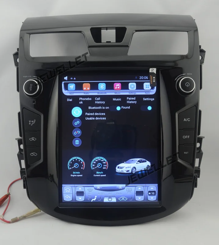 10," tesla стиль вертикальный экран Восьмиядерный Android 8,1 Стерео gps навигация для Nissan Teana 2013