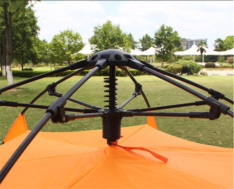 Upgraded 5-7 Person Quick Open Mongolian Tent Double Layer Waterproof Hexagonal Yurt Automatic Camping Tent for Outdoor Hiking (13)