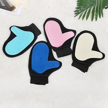 

Pet Cat Grooming Silicone Glove For Gentle Deshedding Massage Comb For Loose Hair Removal Cat Combs Hair Finishing Gloves New