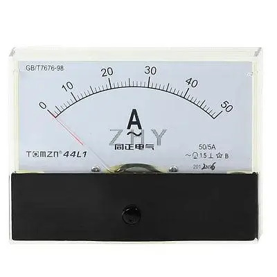 

AC 0-50A Fine Tuning Dial Panel Rectangle Analog Ampere Meter Amperemeter