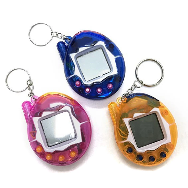 Virtual Electronic Digital Pets Keychain Game Keyring Electronic Toys