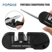

Portable Knife Sharpener Outdoor Camp Hunting Tungsten Steel Fixed Angle Sharpener Tool Mini Sharpener Knife Repairer