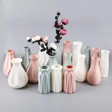 Modern Flower Vase Home Flower Arrangement Living Room Origami Plastic Nordic Style Home Decoration Ornament Home Decor Hot Sale