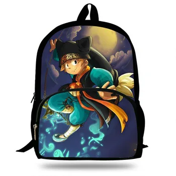 

16-Inch Game Wakfu Print Backpack For Teenage Girls Cartoon Set Daily Backpack Children School Bag Boys Mochlia
