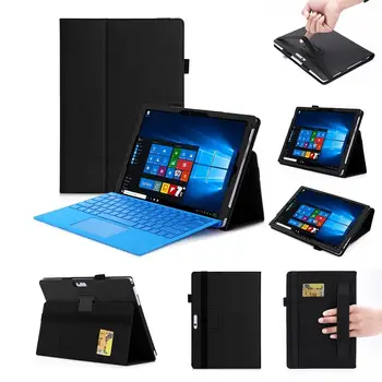 

For Microsoft Surface Pro 7 2019 Pro 6 2018 12.3 inch PU Leather Tablet Cover Cover Keyboard Slot Stand Hand Support Card Slots