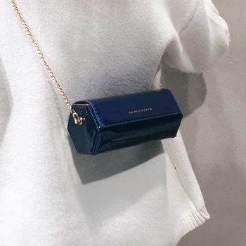 

Ins Retro Solid Color Forest Small Bag Female 2020 chic Chain Shoulder Bag Rhombus Chain Messenger Bag сумка