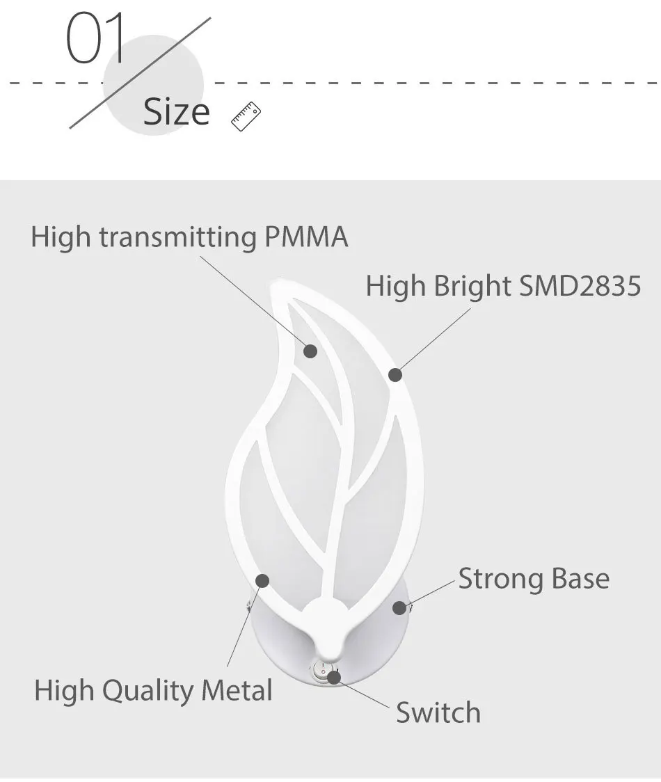 Wall Lamps Sconce With Switch Bedroom Home Modern Bathroom Indoor Lighting Wall Sconces luminaire Deco Stairs LED Wall Lights (8)