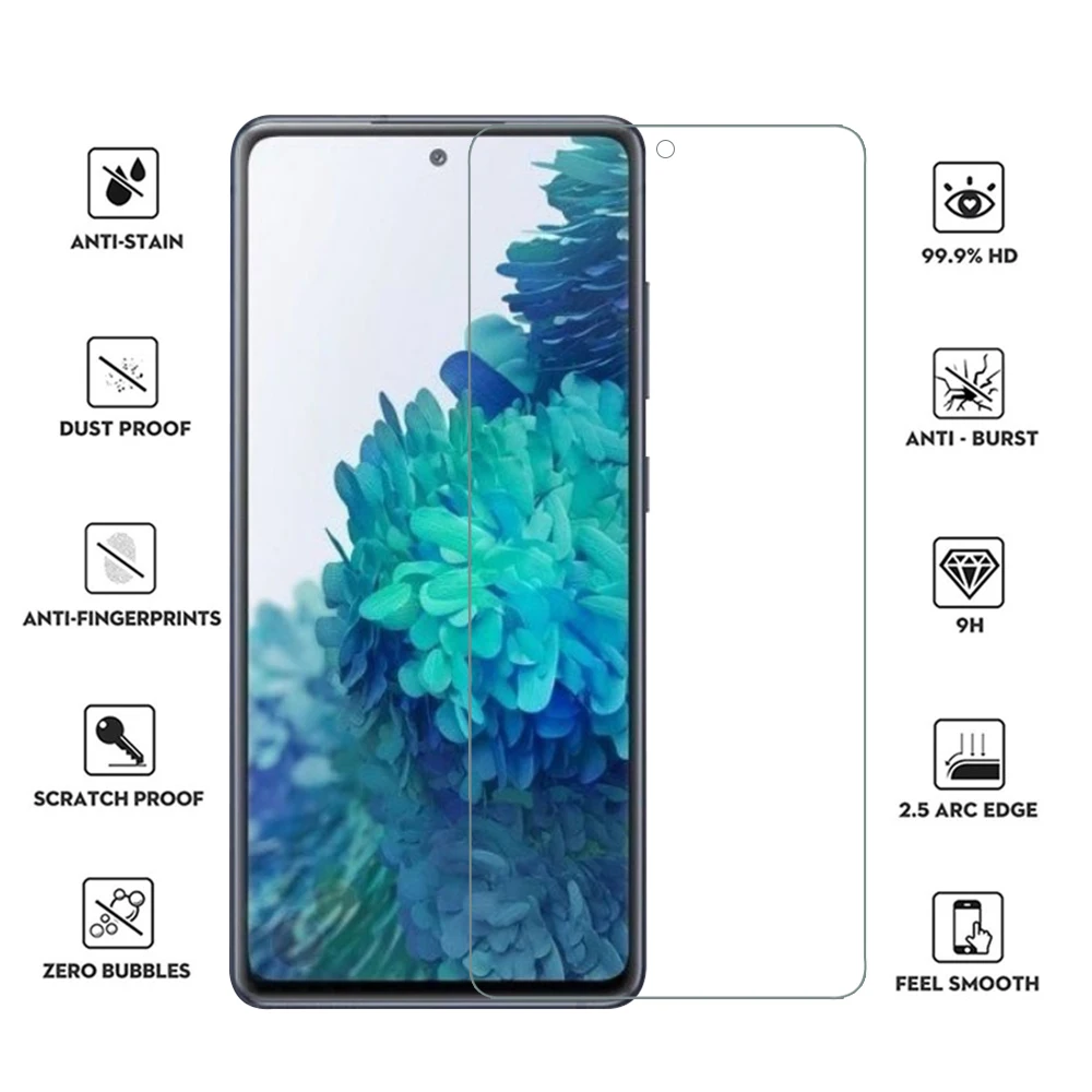 Multi-Pack Tempered Glass Screen and Lens Protector for Samsung Galaxy S20 FE