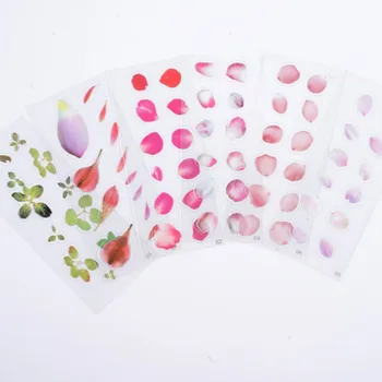 

Resin Sticker Long Flower Petal Stickers Clear Film Floral Embellishments Inclusions UV Resin Craft Supplies Scrapbooking