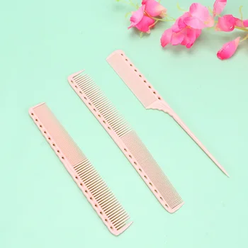 

3pcs Professional Barber Combs Hair Styling Combs Hairdressing Tail Comb Detangling Comb