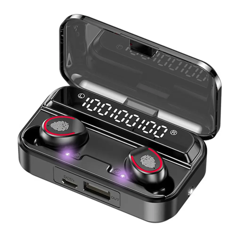 

Wireless Headset Triple Digital Display Ultraviolet Sterilization Glare Flashlight In-ear Wireless Headset