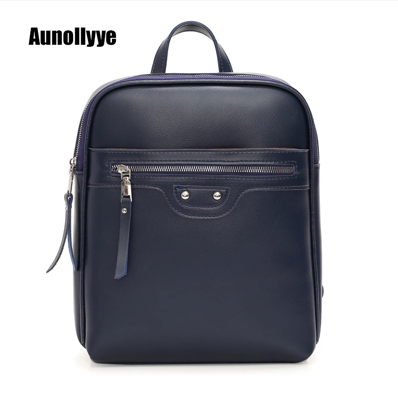 

Ladies Leather Backpack Luxury Designer Soft Leather Shoulder Bag Outdoor Waterproof Travel Bag Women Multifunctional Backbag