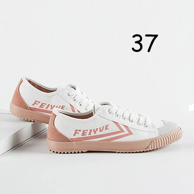 Feiyue/обувь; классические китайские кроссовки кунг-фу для женщин, мужчин, подростков, взрослых; парусиновые повседневные кроссовки на плоской подошве для молодых взрослых; спортивная обувь - Цвет: 37