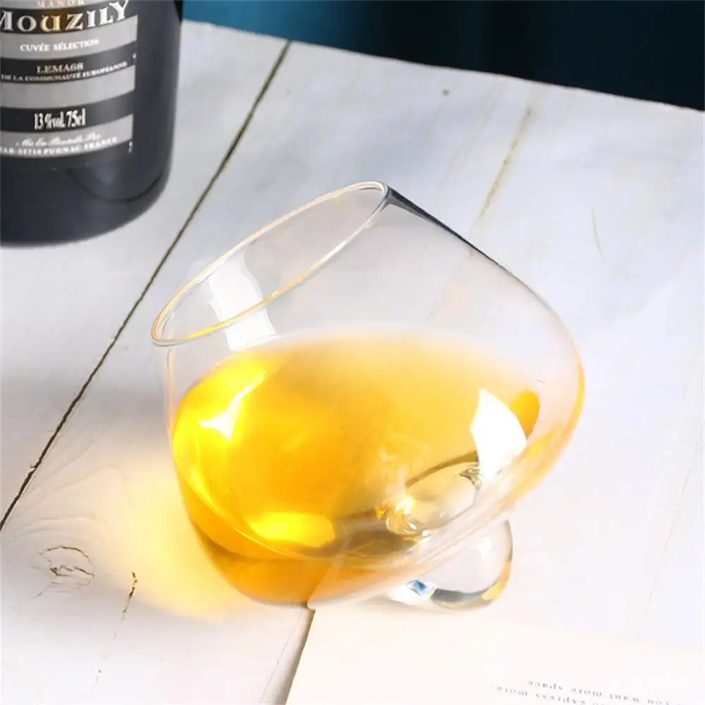 Tumbler Crystal Whisky Beer Glass Cup Wide Belly Whiskey Glass Cup Bar Drinkware Coffe Cocktail Brandy Wine Mug RUM