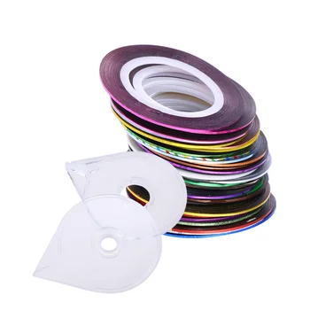 

90 Rolls Nail Art String Sticker Manicure Art Line Decals Multicolor Manicure String Sticker Special Nail Art Supplies for Girls