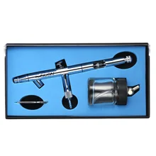 KKmoon распылитель двойного действия Аэрограф набор для художественная краска Авто Краска хобби Аэрограф ногтей 0,5 мм 22cc