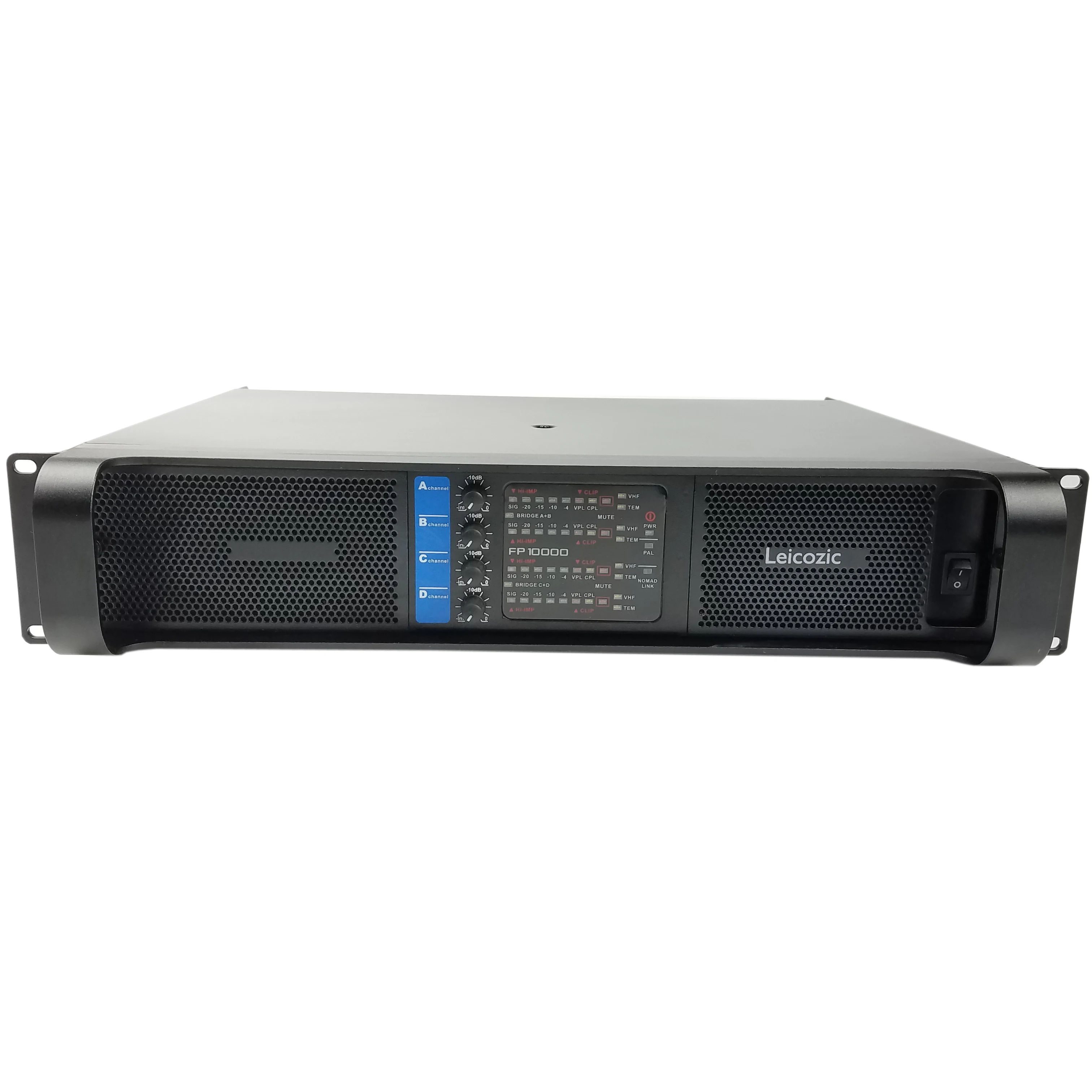 Leicozic 2500W 10000q 4 канала Мощность усилитель класса TD линейного массива Фул аудио