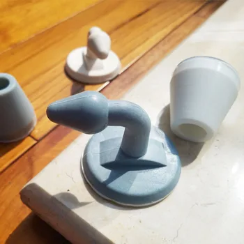 

Suction Anti-collision Wall Protector Door Stopper Set Sufficient Enduring Ruggedness Non-punch Door Mute Pad