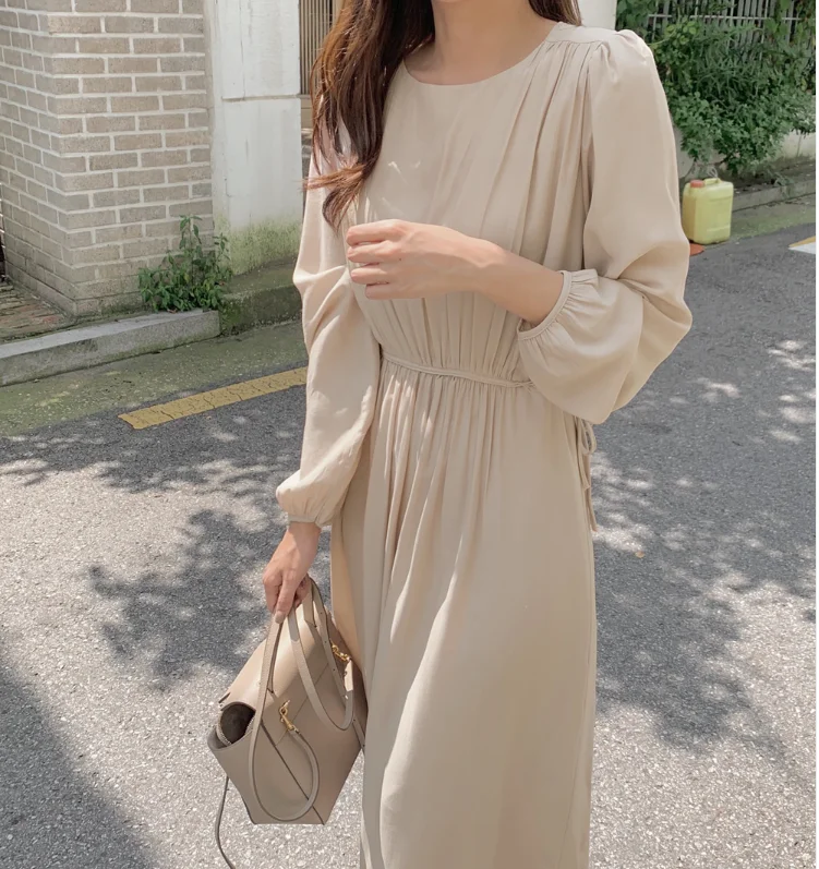 

S-XL Plus Size New Spring Dress Girls Boho Chiffon Female Vintage Dress Party oversize long Sleeve Women Dresses Robe Vestido