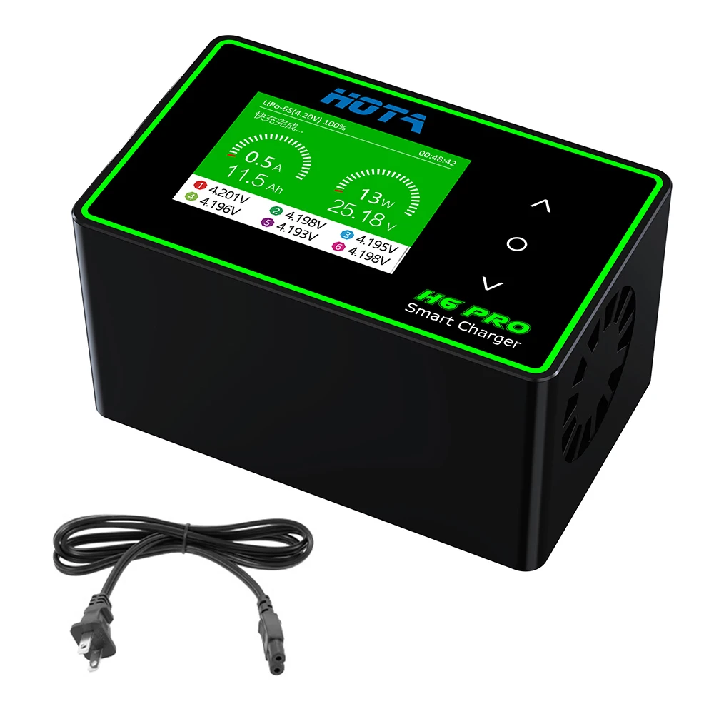 HOTA H6 Pro Lipo зарядное устройство переменного тока 200 Вт постоянного тока 700 Вт Быстрое зарядное устройство для LiHV LiPo LiFe LiIon NiZn NiCd NiMH свинцово-кислотная батарея